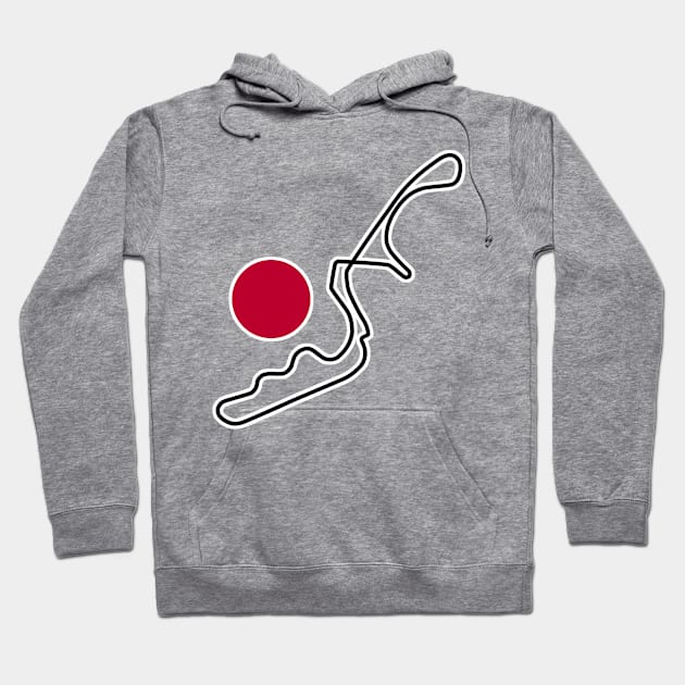 Suzuka Circuit [flag] Hoodie by sednoid